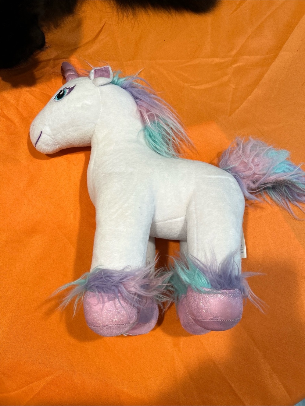 Build A Bear Enchanted Unicorn Fairy Friend 18” Tall Plush Stuffie White